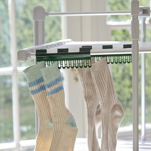 SockLock - an easy way to hang your socks to dry on clotheslines and drying racks