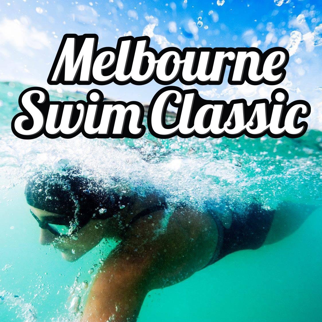 1500 Metre Swim. Straight line. Brighton to Elwood. Sunset.