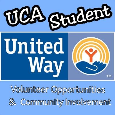 ucaunitedway's profile picture. Student United Way at UCA!
Volunteer Opportunities and 
Community Involvement
for All UCA Students