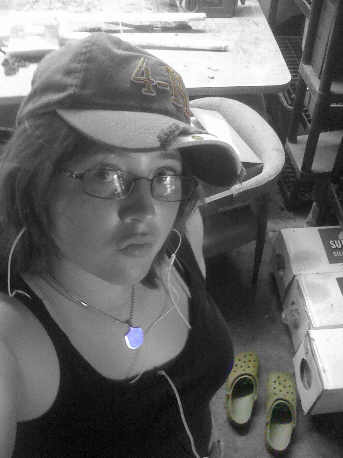 I smoke, drink, work on a farm, drive a car, have three tattoos, love music, love reading and that bout sums me up.