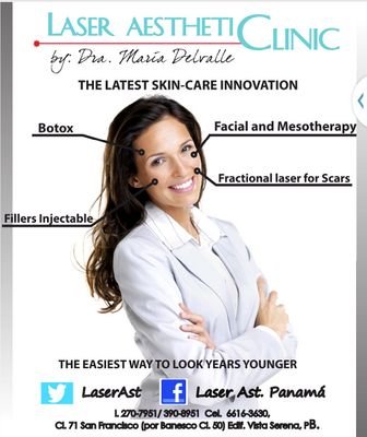 Laser Aesthetic Clinic Panama es una clinica medico estética especializada en el rejuvenecimiento y el cuidado de la piel de nuestros clientes.