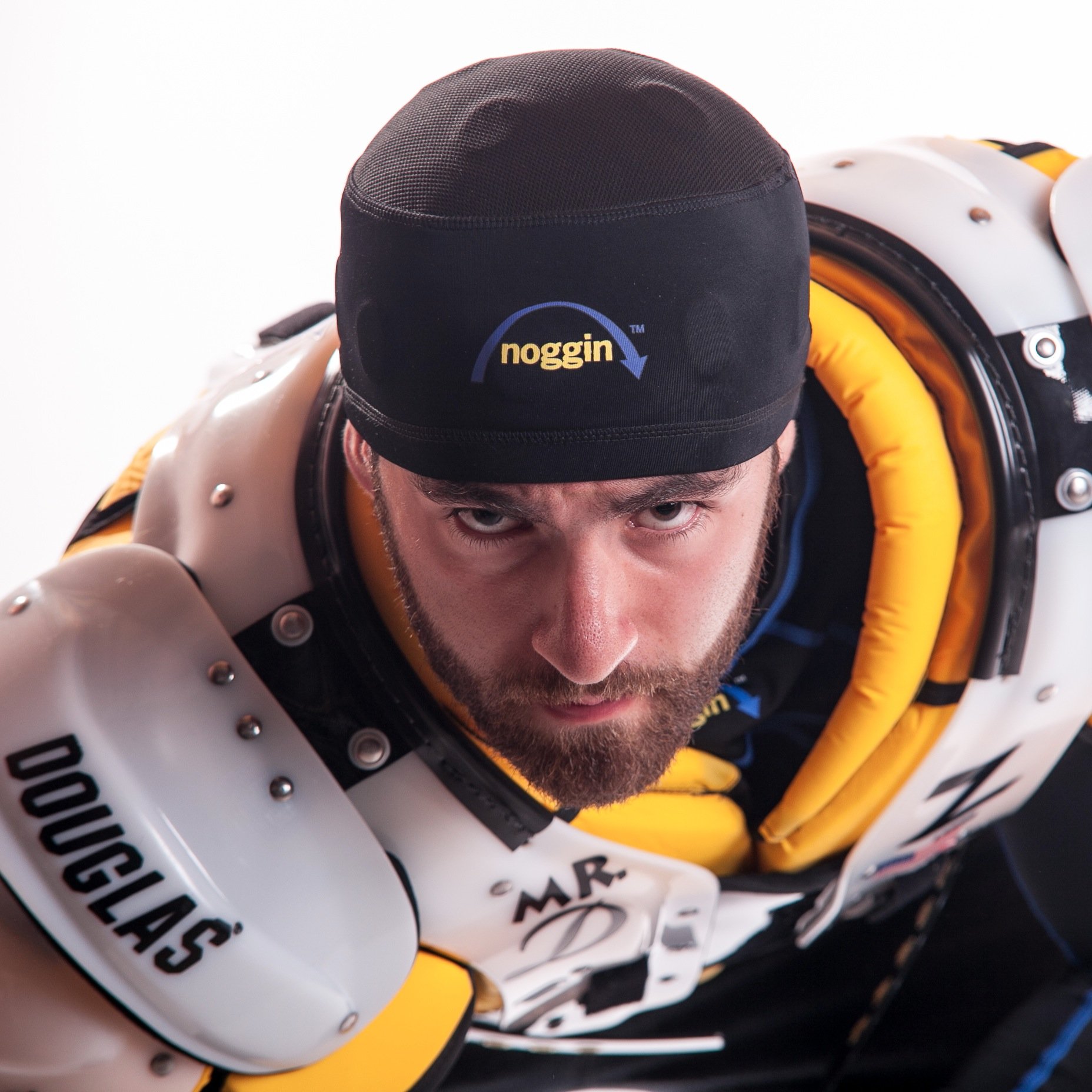 Protect your noggin with a noggin™. Protective skull caps for sports designed to reduce impact up to 85%. #ConcussionAwareness #Sports #BrainInjuries #CTE #TBI