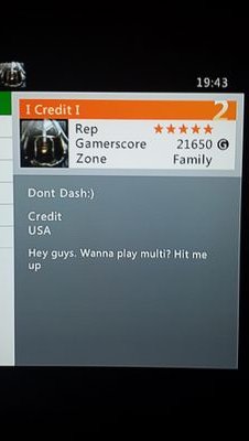 Go ahead and hit that follow button! My xbox GT is: I Credit I     I'm currently solo. Free agent