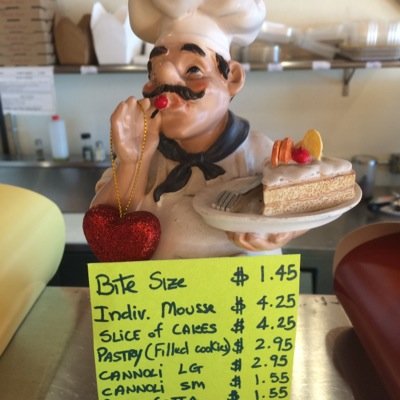 Dolce Italia 
Artisan Desserts & Natural Foods
Monday-Thursday 10:30am-8:00pm
Friday-Saturday 10:30am-9:00pm