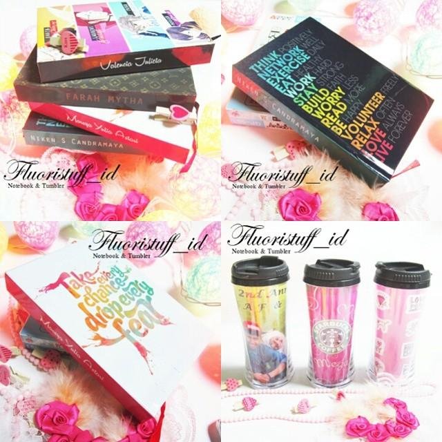 NOTEBOOK & TUMBLER Custom by  Fluoristuff_ID Yuk yg pengen punya Notebook Desain Gambar kalian sendiri bisa pesen di @fluoristuff_id NOTEBOOK  IDR 65.000
