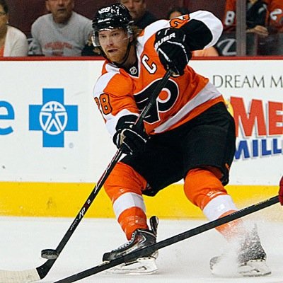 #28 Captain for the Philadelphia Flyers. Star on the ice, stud off the ice. Parody Account