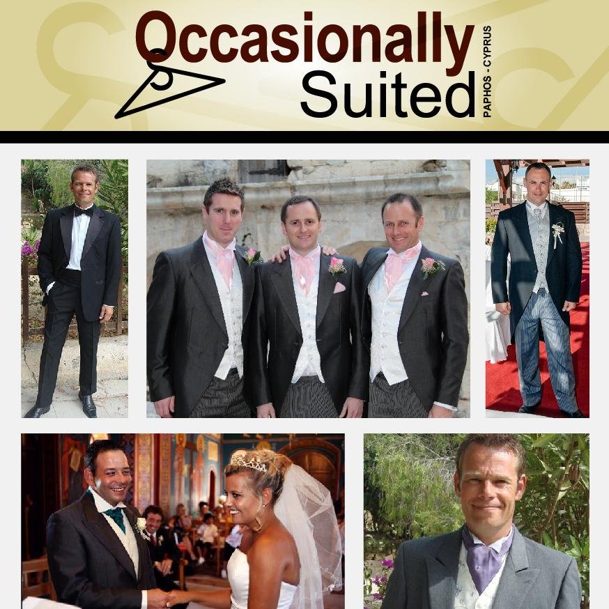 We're a Wedding Suit Hire shop based in Paphos, Cyprus.  We also do wedding dress steaming and dry cleaning