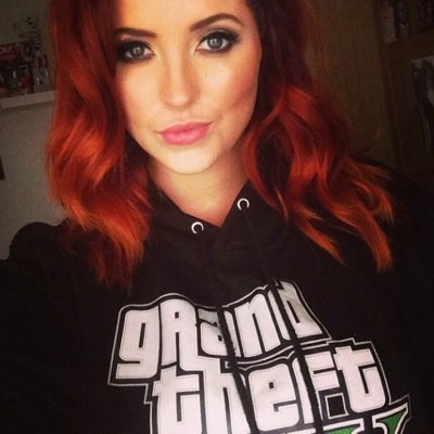 Nerdy redhead model. That's kinda it.