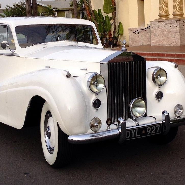 Classic and Vintage Rolls Royce Limousines for your wedding transportation needs.