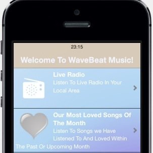 WaveBeat Music Is An Upcoming Music App For iOS And Android, Live Radio, Music Chart And News! | Need Us? Tweet Us 09:00 to 18:00 GMT | Developed With @Appshed