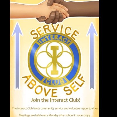 The Interact Club is sponsored by The Rotary Club and is focused on helping the community through our many volunteering opportunities!