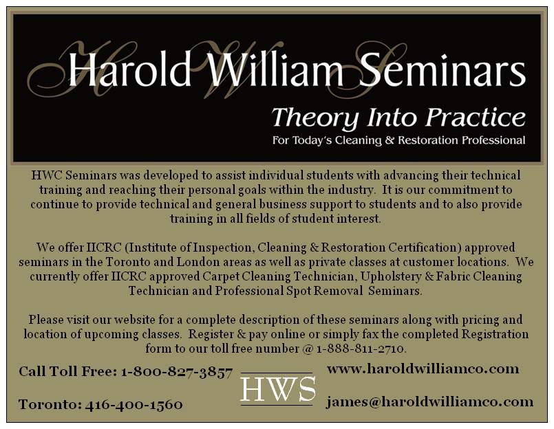 IICRC Instructor for Cleaning & Restoration Industry, Insurance & Realtors