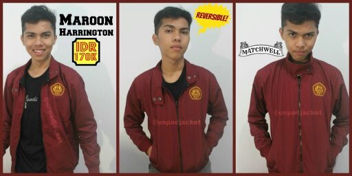We sell Hi-Quality UNPAD HARRINGTON JACKET (Maroon & Gold), just for 170K. Check our favorites. Order to 082217408447 / Line: marshanaviani