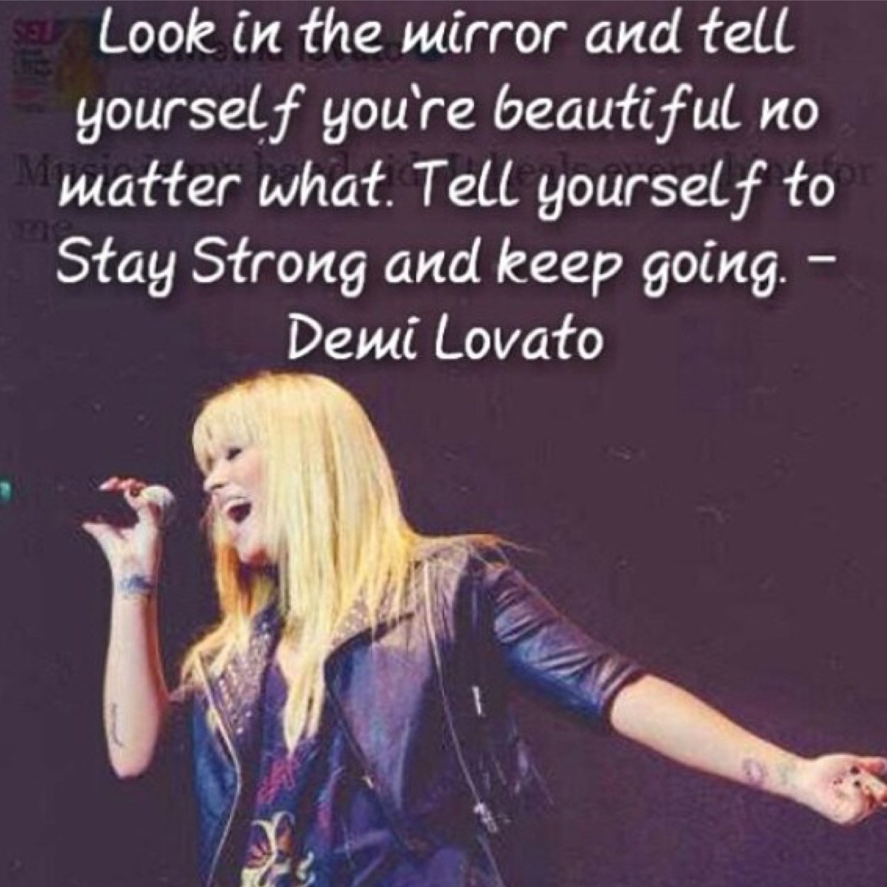 remember that everyone has a bad day and it's okay to have a bad day just remember that you're still loved and that you deserve to smile:) stay strong