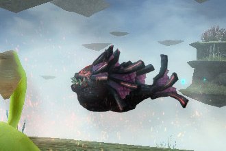 PSO2の浮遊大陸や遺跡によく現れる鮟鱇、仲間が鍋になってる所を最近よく見ている