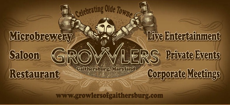 Growlers of Gaithersburg is located in the heart of Olde Towne Gaithersburg, MD.  Growlers is the place for live entertainment, great food and outstanding beer.