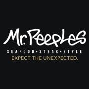 Mr. Peeples 
Seafood * Steak * Style
1911 Bagby Houston, TX 77002
