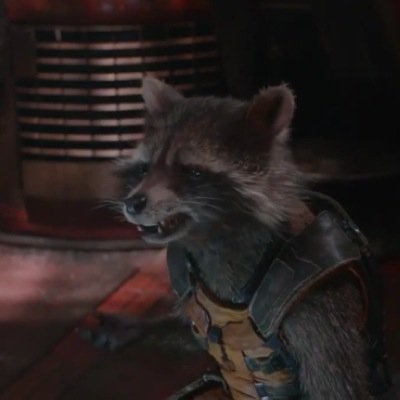 yea im a talking racoon i work with @grootAm