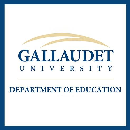 Official Twitter account for the Department of Education at Gallaudet University. We offer undergraduate and graduate degrees in various specialized programs.