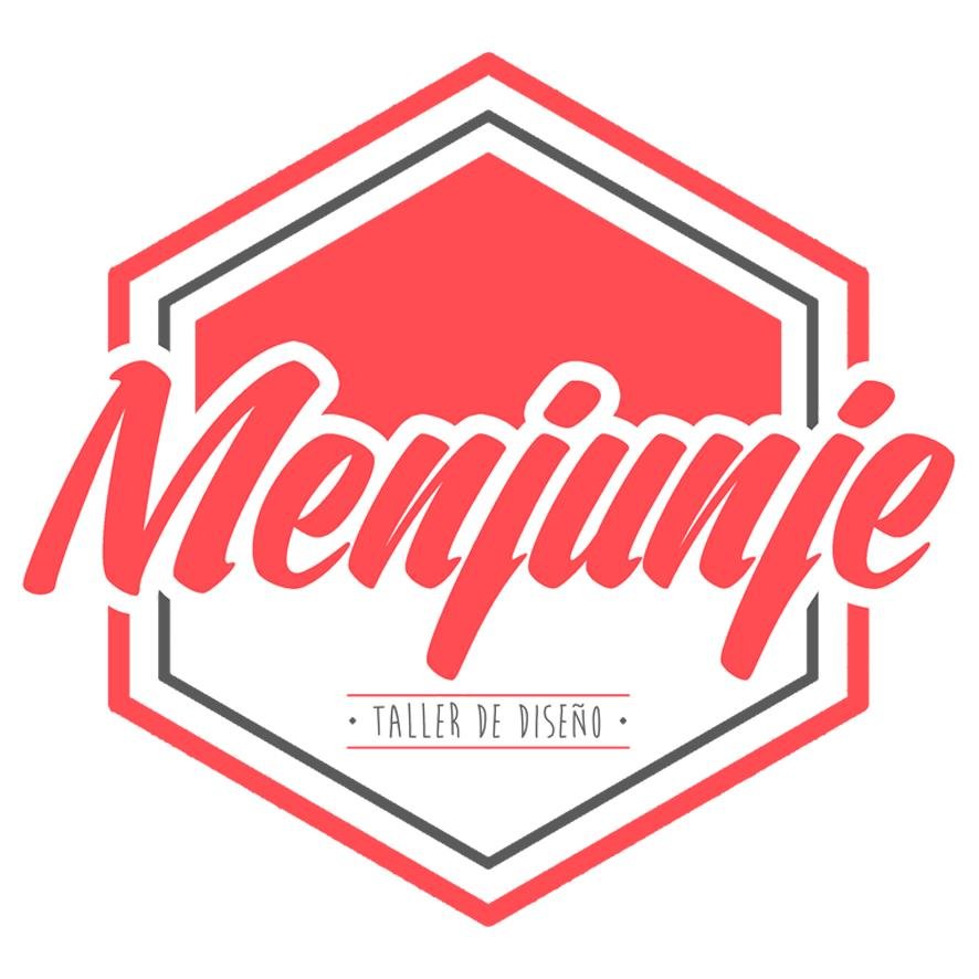 Menjunje es un taller de diseño que desarrolla proyectos de branding, productos como estampados, textileria en tejido y bolsos reciclables.