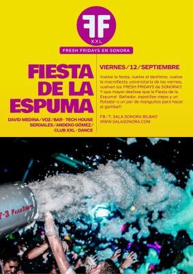 RRPP de la SALA SONORA! Pregúntanos sobre FIESTAS, EVENTOS y PROMOCIONES! Apúntate a las mejores fiestas! NOS MOVEMOS POR BIZKAIA Y ARABA! 691232671