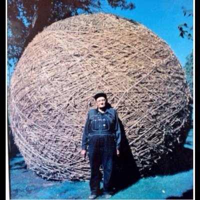 World's Largest Ball of Twine - made by one man.  Located in Darwin, MN.