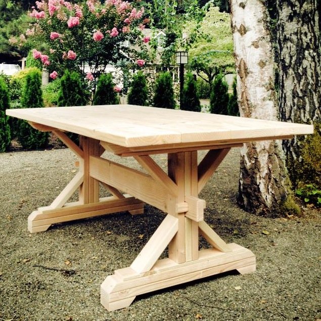 Gorgeous farmhouse style tables and benches will be available for event rentals starting November 2014.