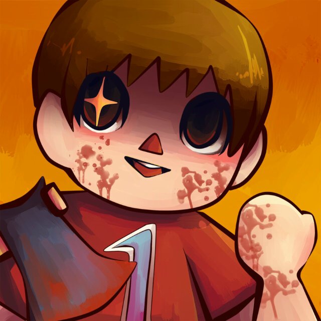 I'm villager dont be scared i wont kill you maybe hehe~ #psycho #cannibal #crazy #murder #AnimalCrossing #single
