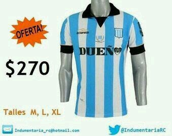 Camiseta Oficial Topper 2014 Titular y Suplente todos los talles $400 (Consultar Stock)   E-Mail: Indumentaria_RC@hotmail.com
