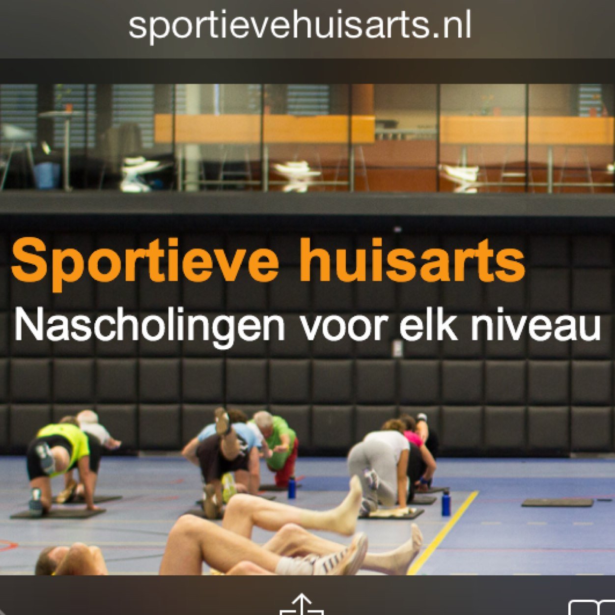 Sinds 2014 Nascholingen met sport. Anne Huisman, Matthijs van der Poel huisartsen regio Rotterdam https://t.co/MXfL8Hhjh9 tijd!