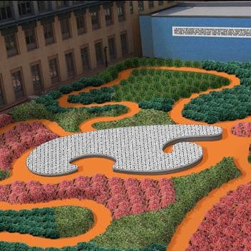 Your #1 Number Garden, found on the roof of the Posner Center