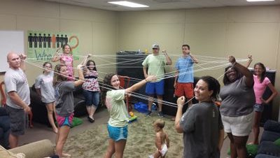 The young people and their families at the Spanish Fort Church of Christ.