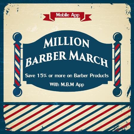 #MBMAPP Saves you 15% or more on #Barber Products from your local store. Join by leaving your email on our website.