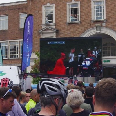 I'm The Devon Devil. The famous nutter you'll have seen bashing about on ITV4's coverage of the Tour Of Britain. If you see me, it's best to stay away from me