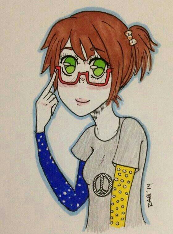 Pssh, I am not a nerd! Oh, wanna see this super coolio eyeball on my forehead?! It's terrifying!  [lol another @HeyItsMabel_ OC account]