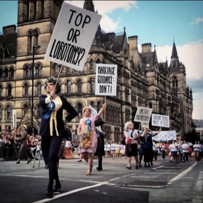S_L_U_T_S's profile picture. We are the Salford Ladies United Temperance Society, or SLUTS for short. We are on a crusade to clear the streets of Manchester of immoral people.
