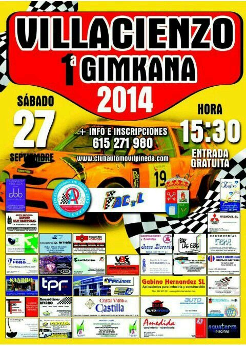 1° Gymkhana celebrada en Villacienzo prueba celebrada en tierra sera el 27 de septiembre inscripciones y dudas preguntar por MD