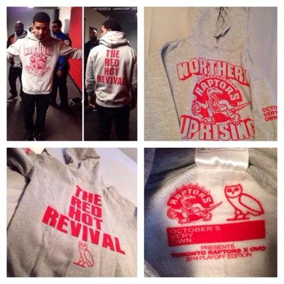 Authentic RaptorsxOVO Northern Uprising Hoodies
