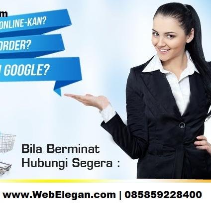 Jasa Buat Website Professional dan Murah :
Toko Online | Online Shop | Minisite | Blog | Forum | Web Support MLM | Redisign Website
Hub : 085859228400