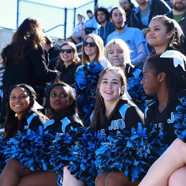 Johns Hopkins University Cheerleading. Go Jays!