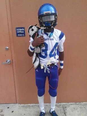 i play for south dade lineback #43,34