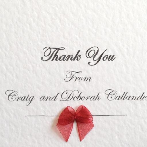 Handmade wedding thank you cards & stationary, all occasions catered for.