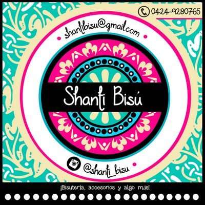shanti_bisu's profile picture. Shanti Bisú Tiendita Virtual 
Bisutería, accesorios y algo más. ..
Contáctenos a través de WhatsApp por el 0424-9280765 ó el email: shantibisu@gmail.com