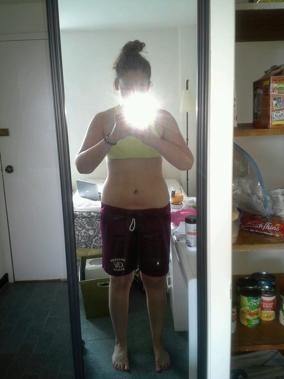 23 years old, 180lbs, 5ft 9in Wisconsinspiration ✌ GW: 130lbs