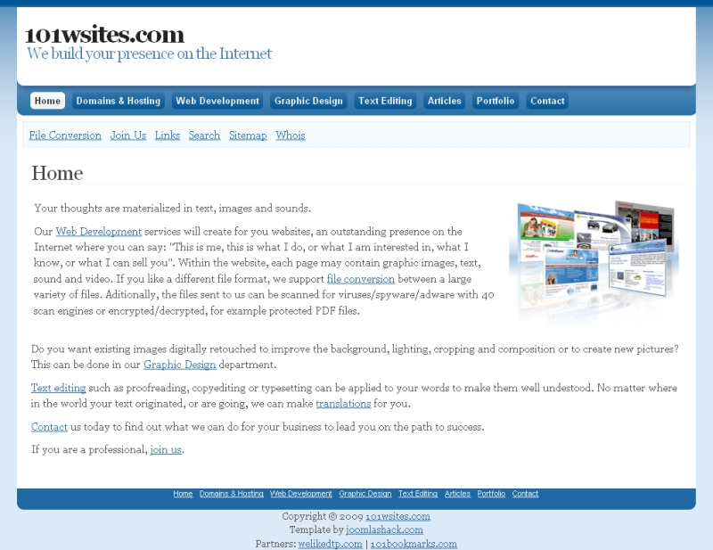 CMS websites, forum, blog, SEO, graphic design, domain, web hosting, text editing, translations...
E-mail: contact[at]http://t.co/m1Ggicd7qM
