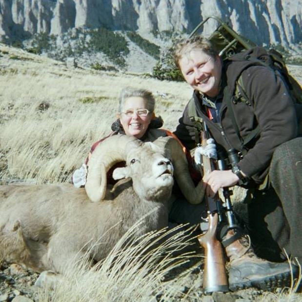 book author; big-game hunter; veteran volunteer for VFW and American Legion; mother of three sons, two dogs, one cat , one horse; married to Jack; grandmother.