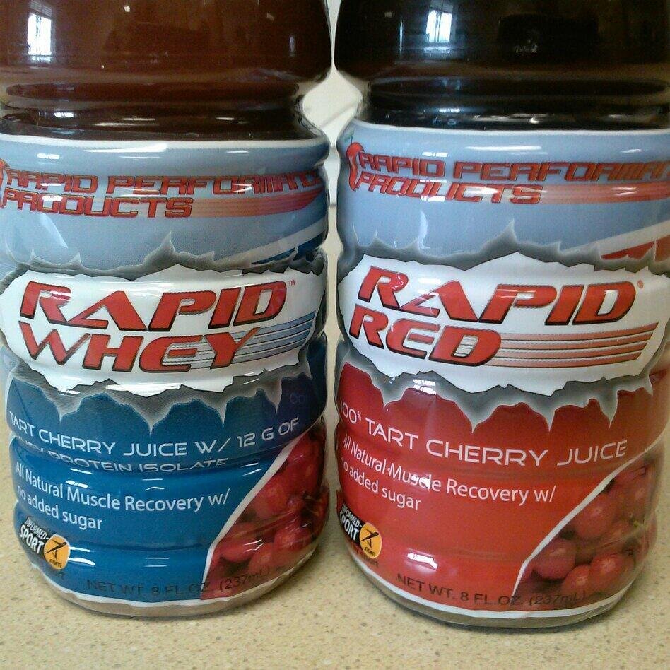 An all natural recovery drink that utilizes the natural power of tart cherry juice and whey protein. Relieves muscle pain and fatigue while developing muscle.
