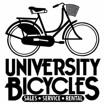 University Bicycles is a local bicycle shop that takes pride in having a friendly, knowledgeable sales staff and an expert service department.