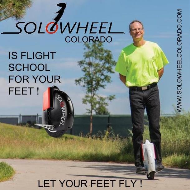 Your source for Solowheel electric, gyro-stabilized, unicycles. These are so cool, so fun to ride, they just make us happy. Buy at Solowheel Colorado!  Join us!