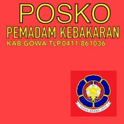 DamkarGowa's profile picture. PANTANG PULANG SEBELUM PADAM || POSKO PEMADAM KEBAKARAN KAB.GOWA 0411- 861036